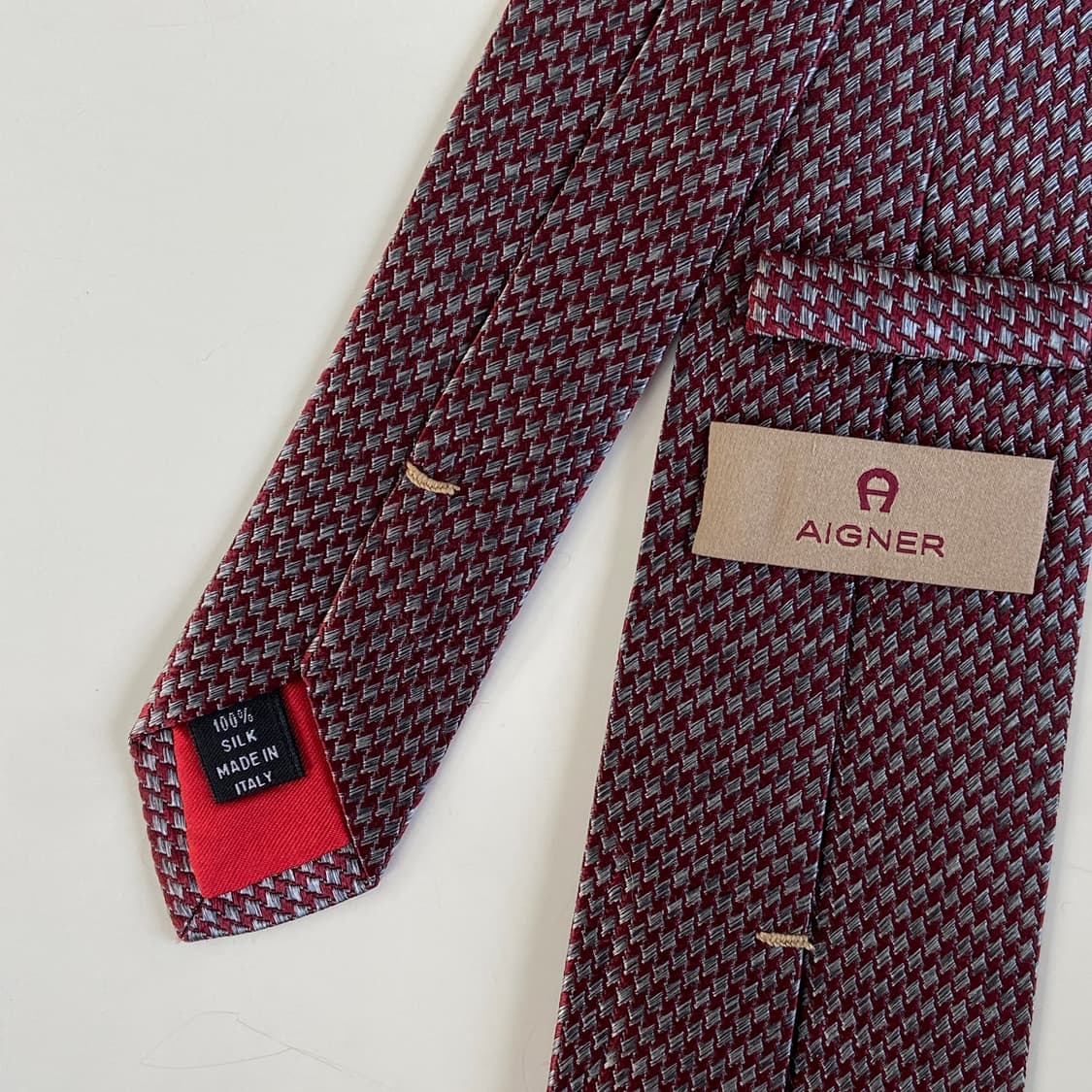 아이그너(AIGNER) 심플로고 정품 명품넥타이 7.3cm 상품이미지6