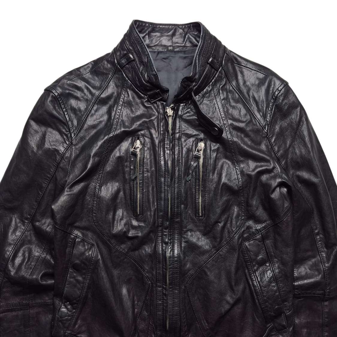 [S] VTG 이태리 양가죽 바이커 자켓 상품이미지3