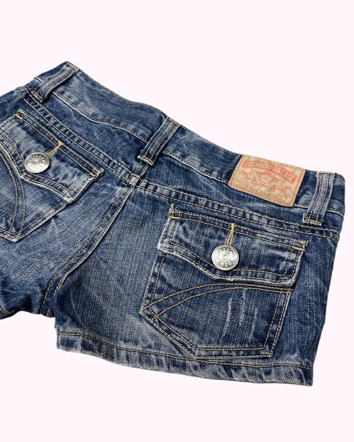 damage low-rise denim hotpants 상품이미지5
