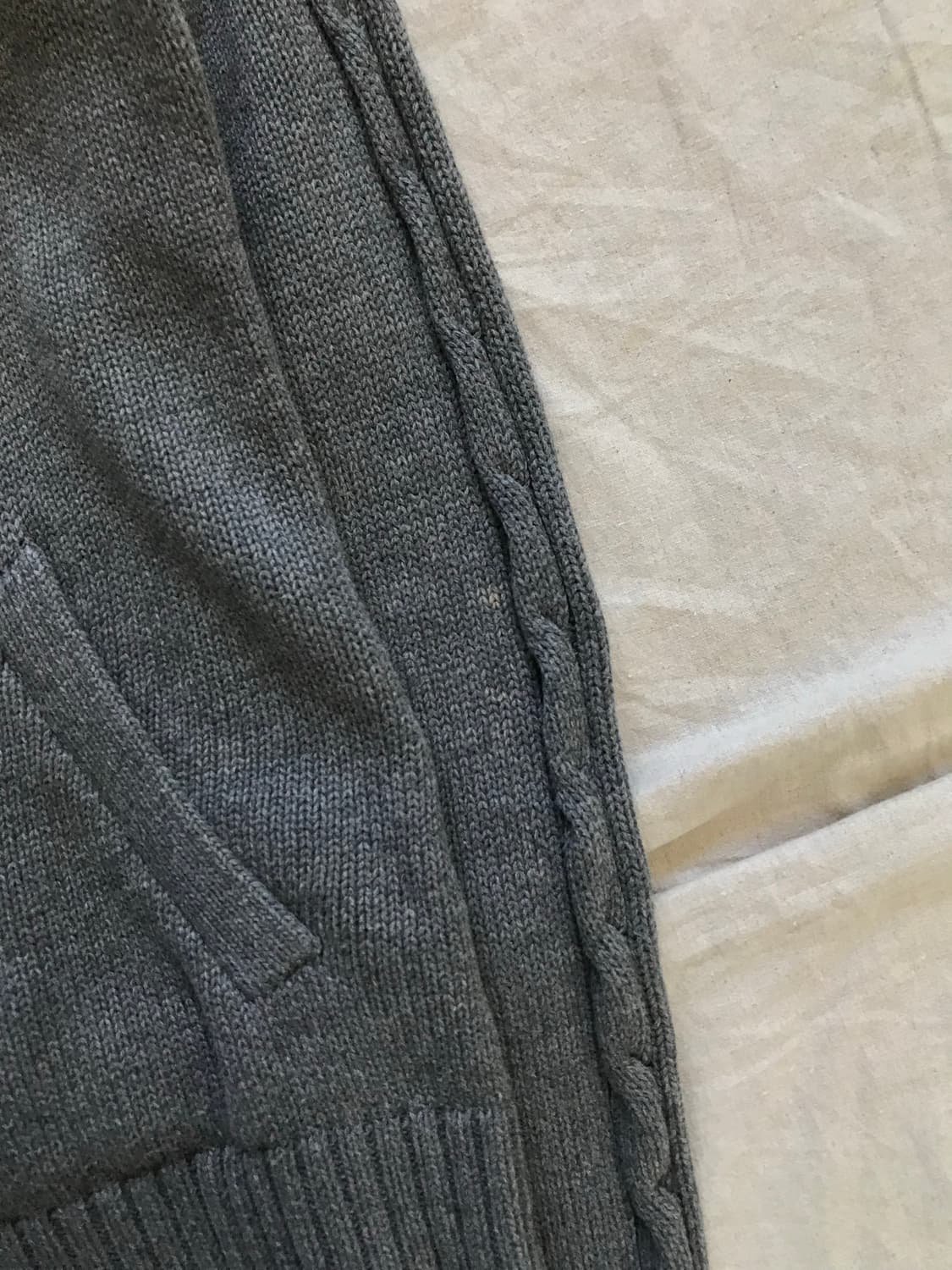 폴로 랄프로렌 포니로고 사이드라인 케이블 그레이 풀집업 상품이미지9