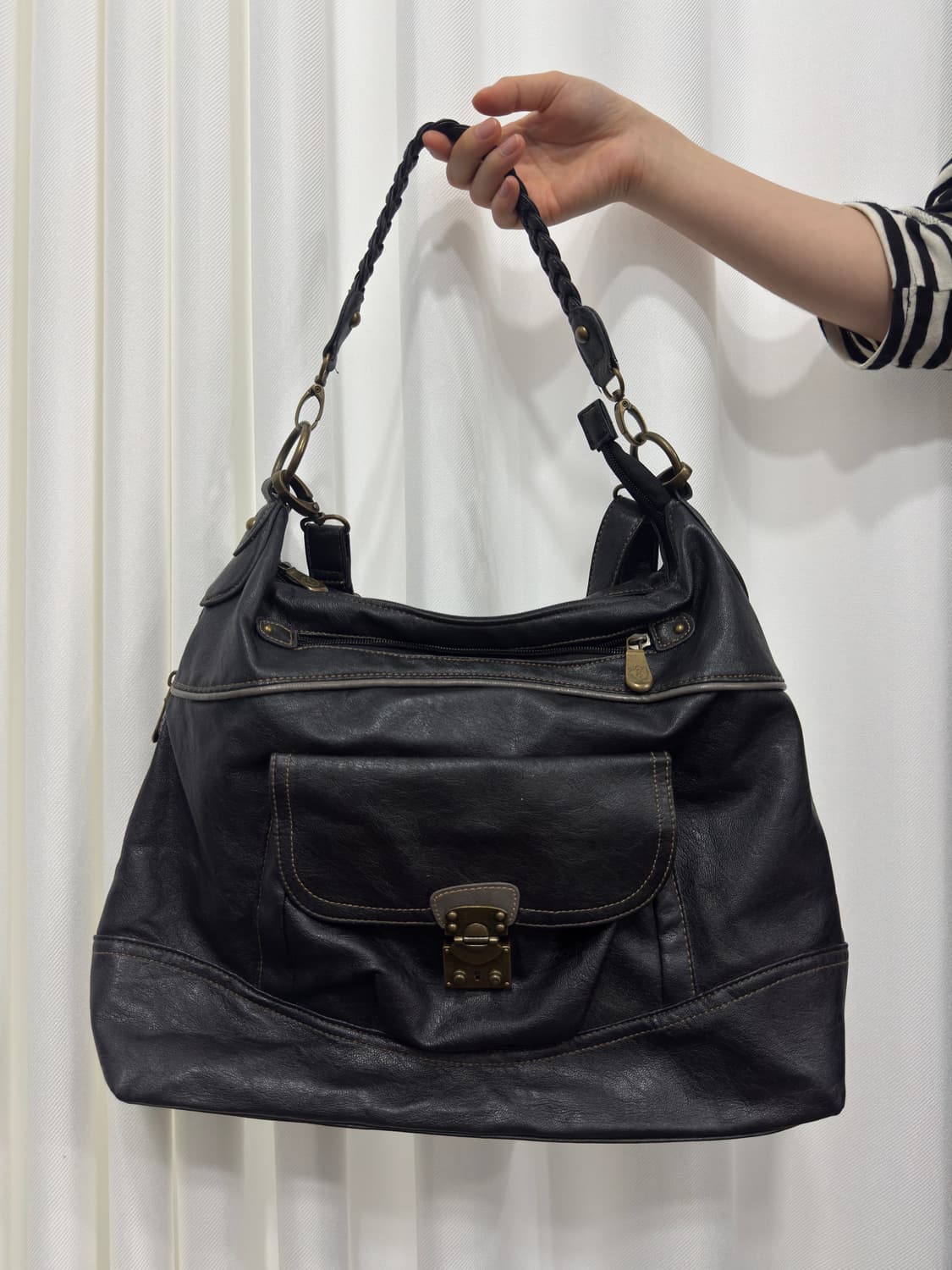 leather design shoulderbag 상품이미지2