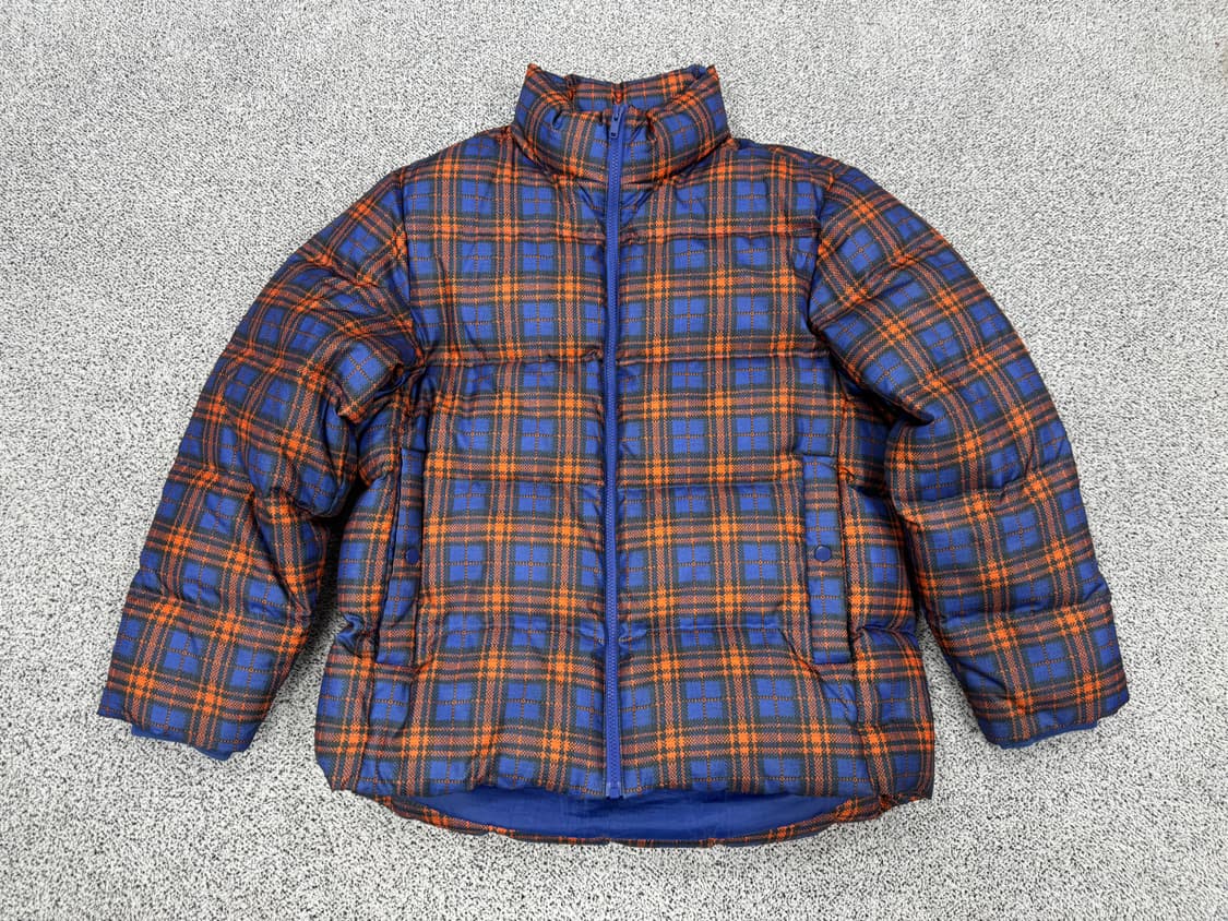 체크패턴 다운패딩 상품이미지1