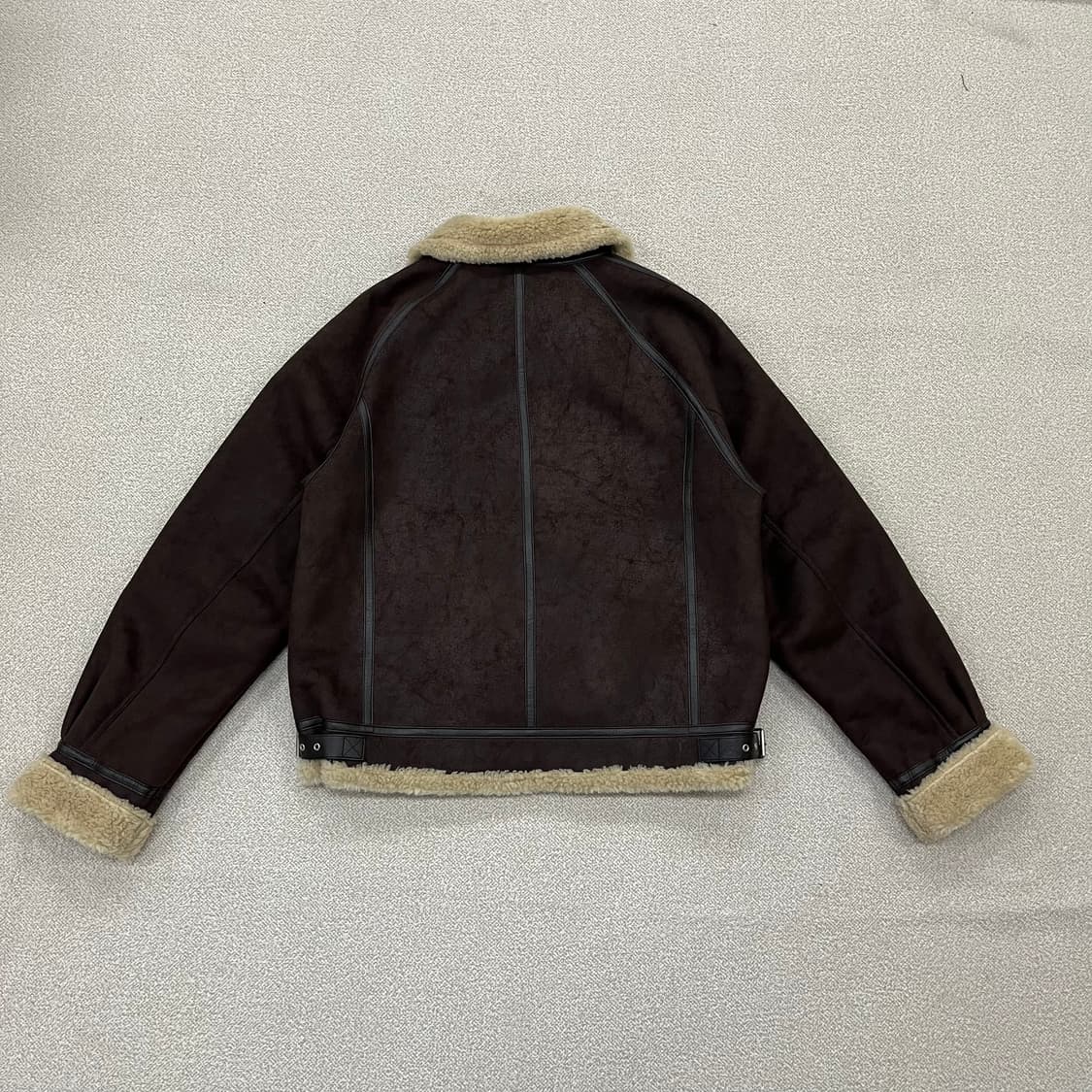 [3] 인스턴트펑크 양털 무스탕 자켓 브라운 3986 상품이미지3