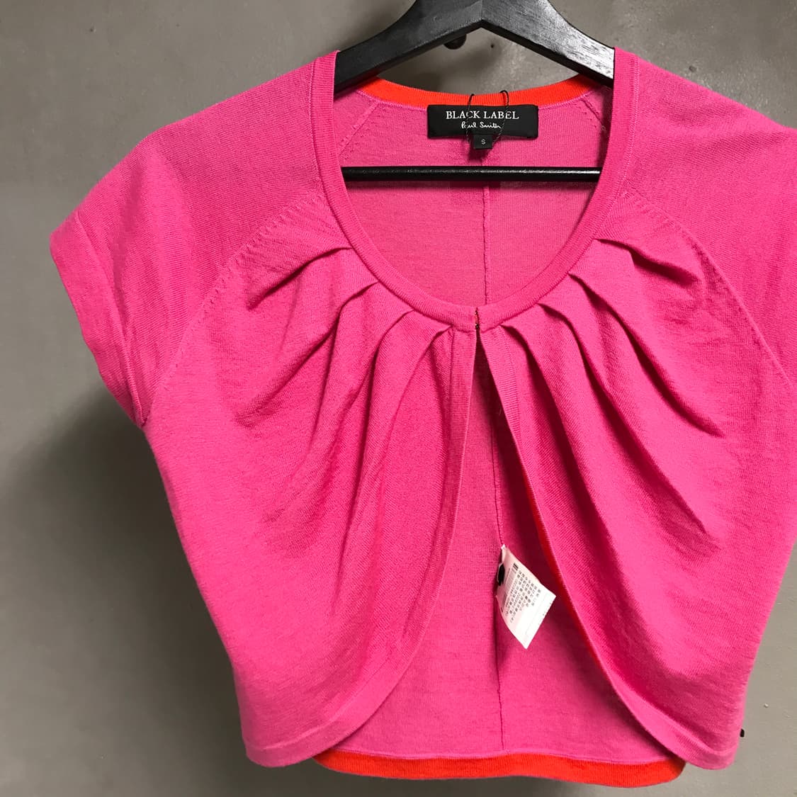 폴스미스 블랙 라벨 반팔 가디건 핑크 S(W) 상품이미지2