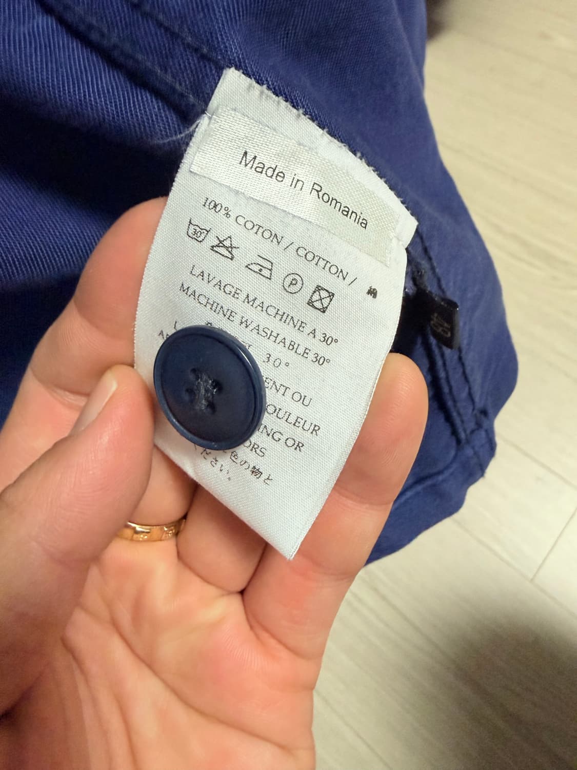 르몽생미셸 Moleskine Work Jacket -BLUE 48사이즈 상품이미지4