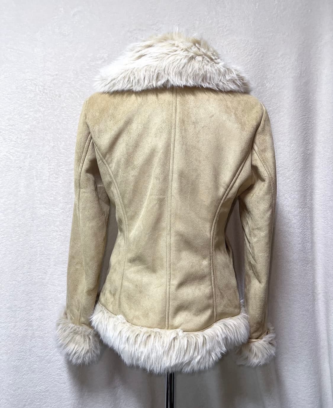 퍼 트리밍 스웨이드 자켓 상품이미지3