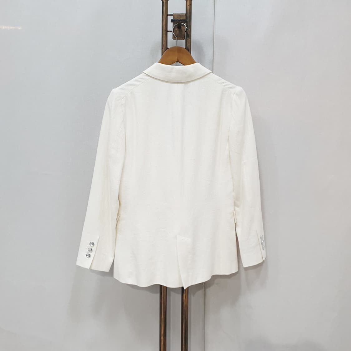 자라 더블 브레스티드 린넨 블레이저 자켓 XS 상품이미지5