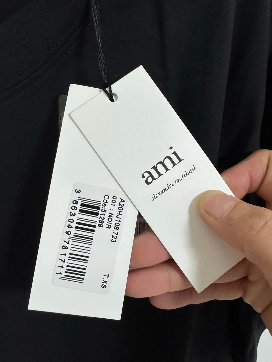 아미 반팔 블랙 상품이미지4