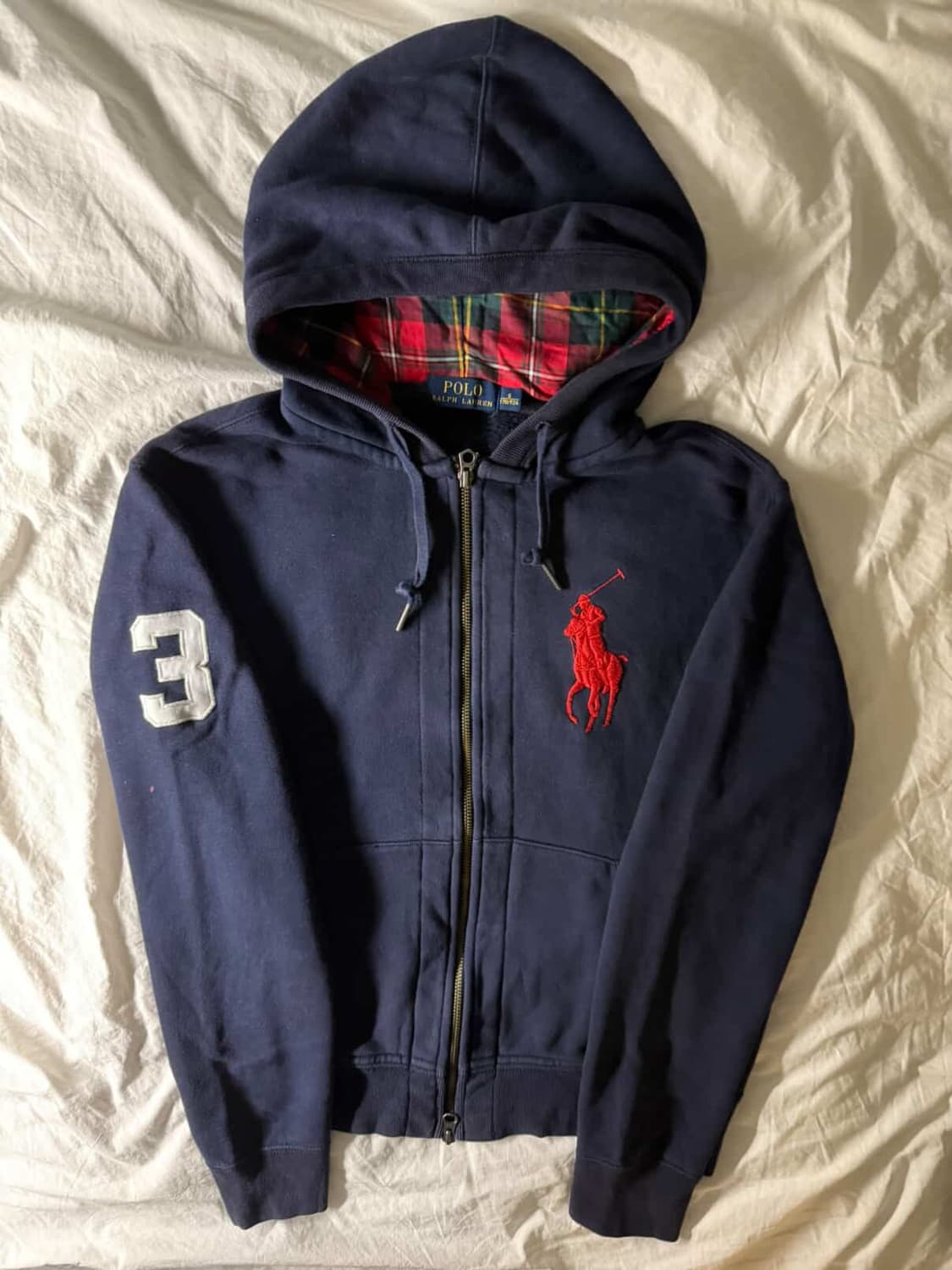 폴로 빅포니 후드집업 네이비 상품이미지2