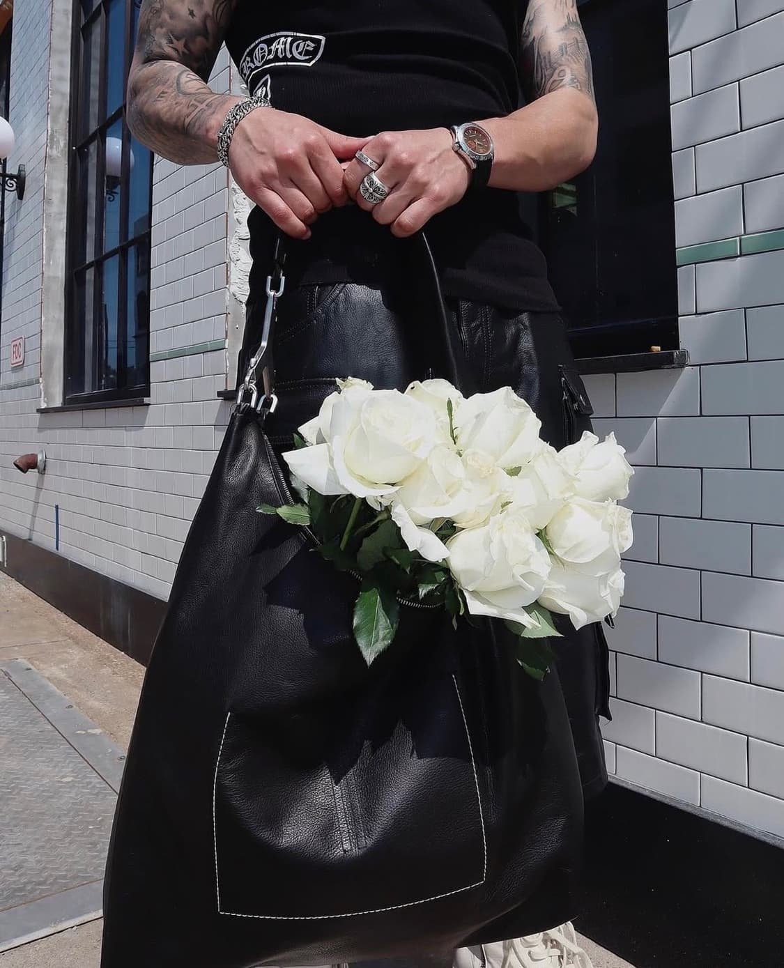 릭오웬스 Cerberus 레더 숄더백  RICK OWENS DRKSHDW 상품이미지1