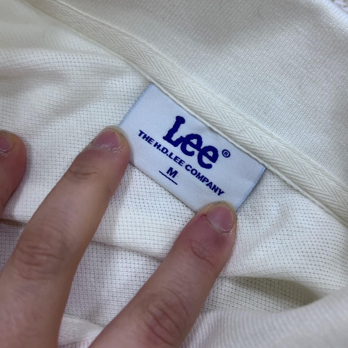 M LEE 스몰로고 반팔 카라 티셔츠 0316E 상품이미지3