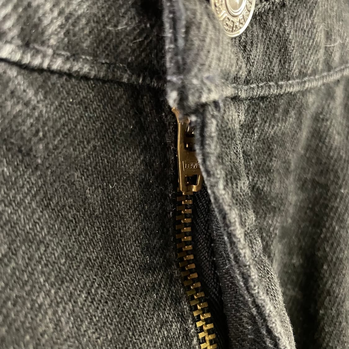 90s 리바이스 550 흑청 데님팬츠 USA 상품이미지5