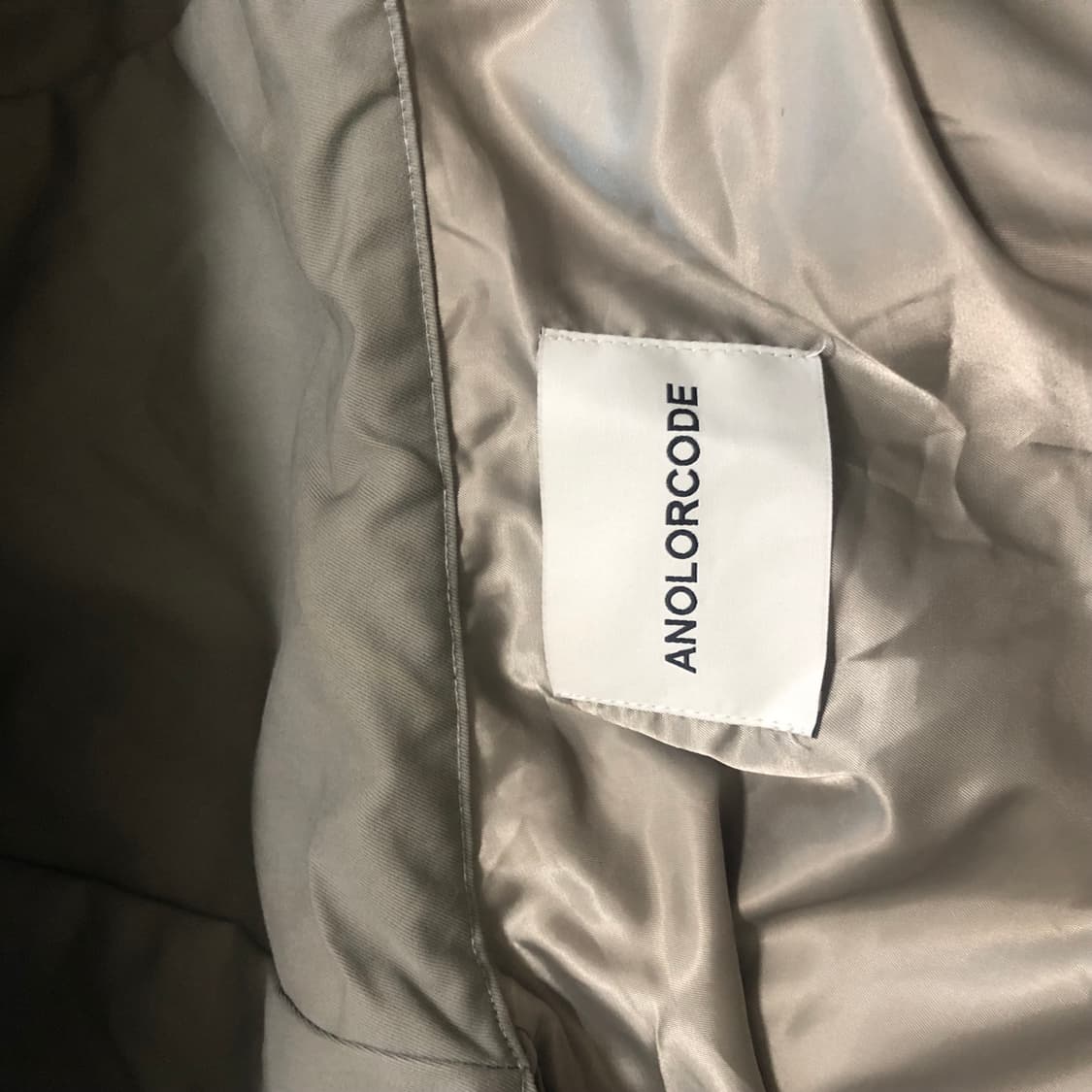 어널러코드 후드 숏점퍼 (베이지) 상품이미지3