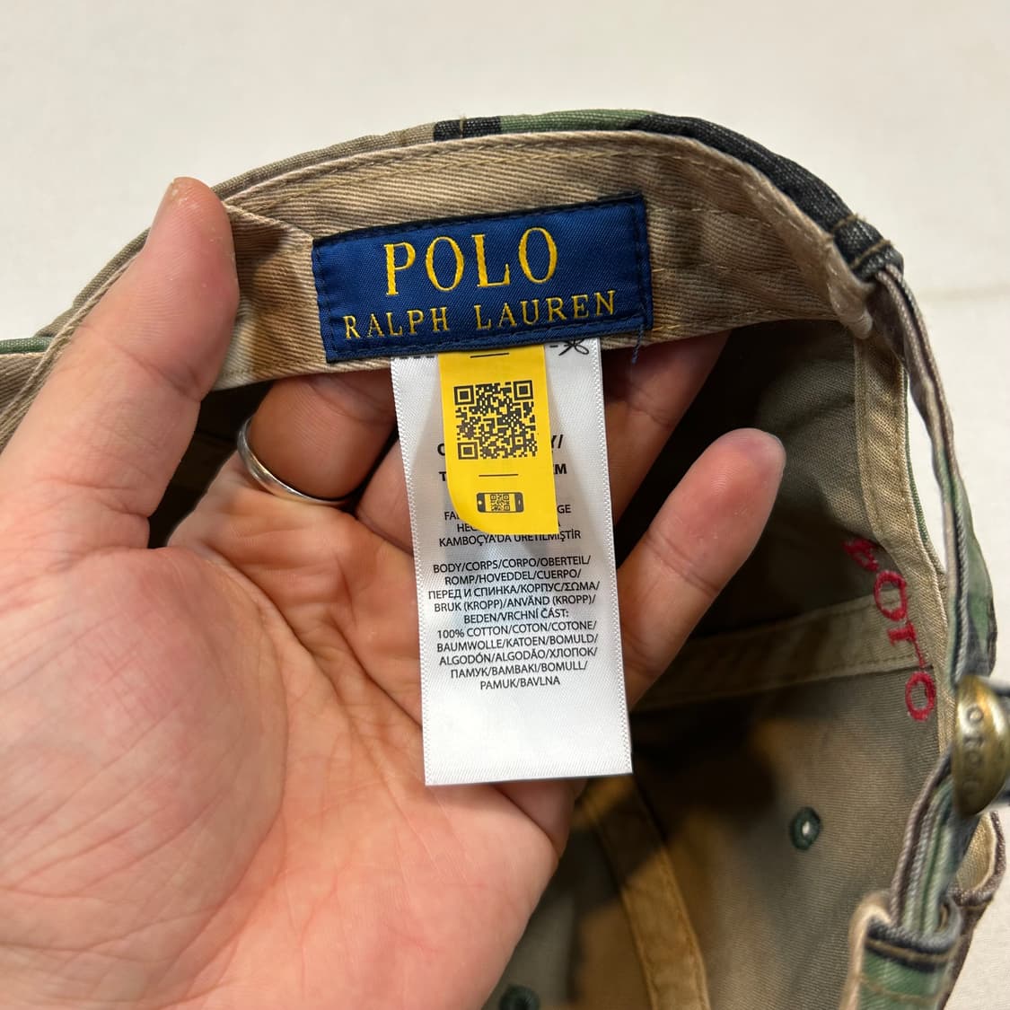 폴로 랄프로렌 타이거 패치 포니로고 카모 볼캡 모자 상품이미지8