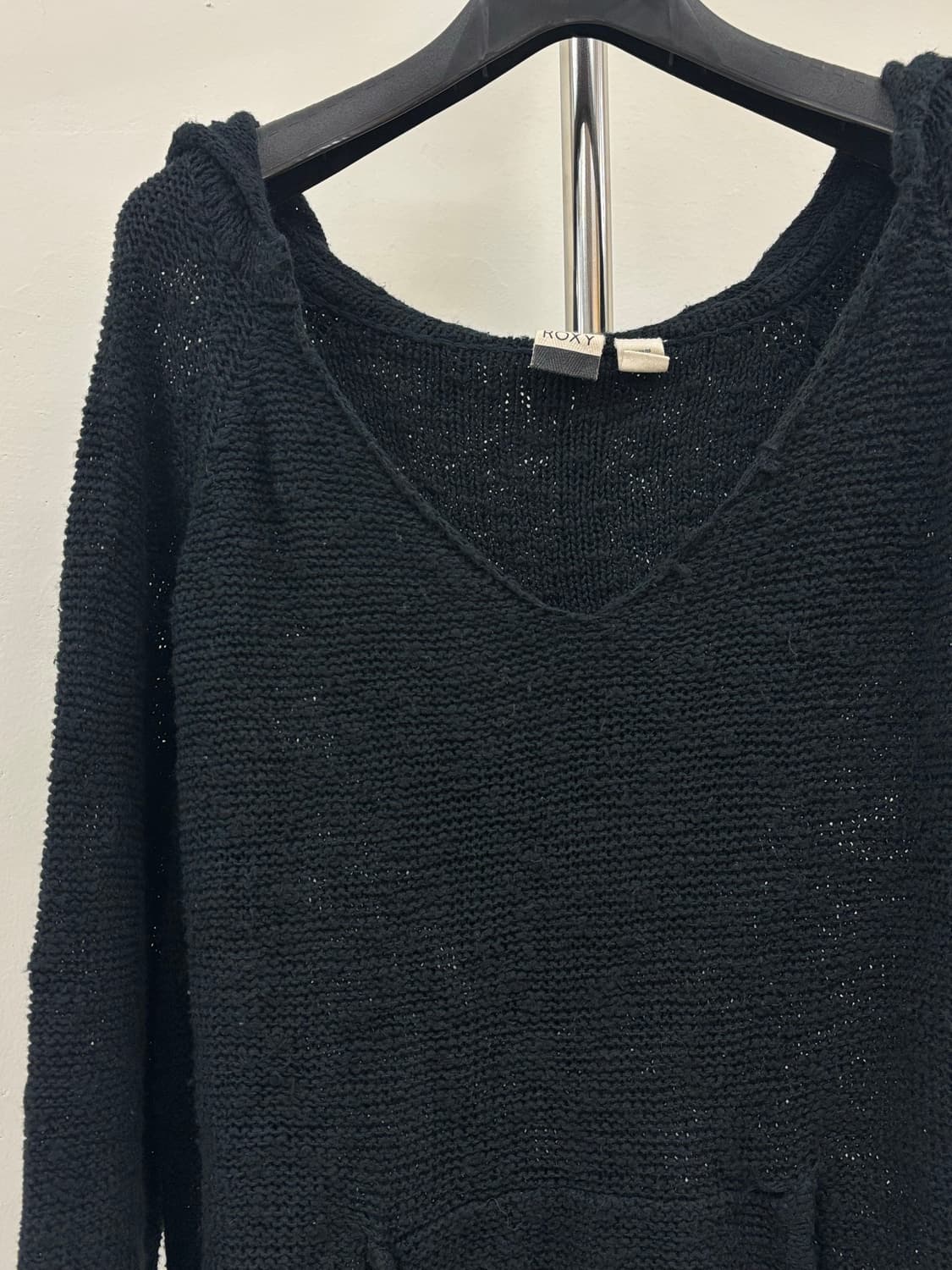 빈티지 블랙 니트 후드티 상품이미지7