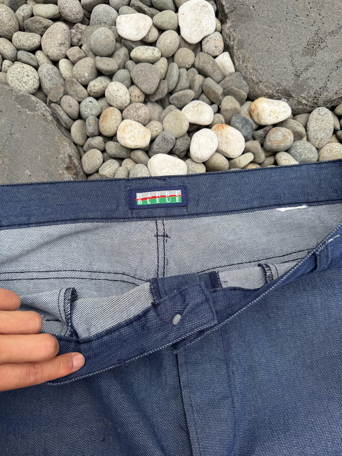 90s VINTAGE WASHED BARBE BLEUE 데님프렌치워크팬츠 상품이미지5