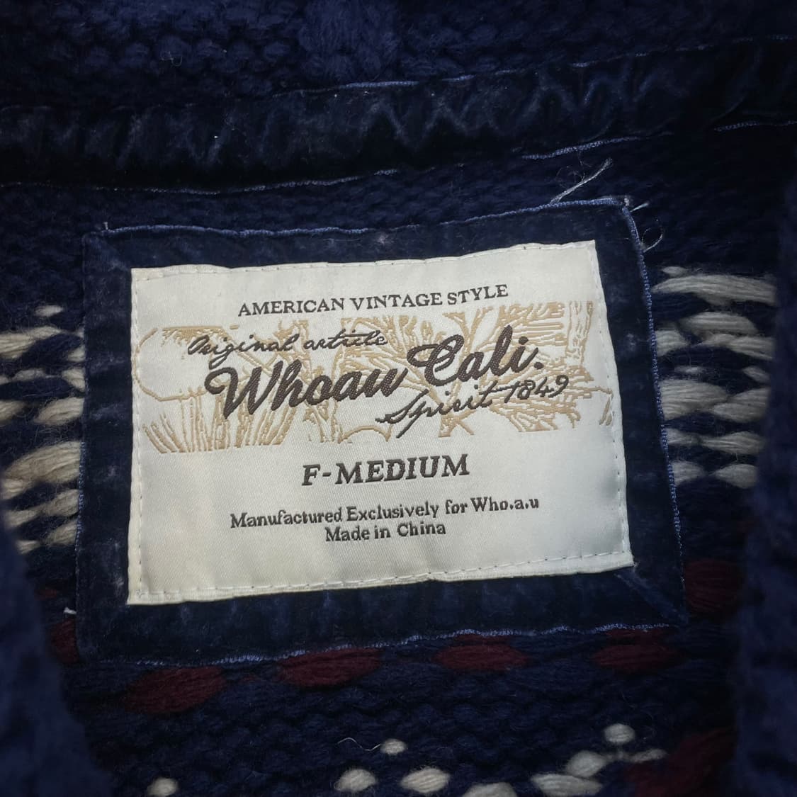 후아유 아메리칸 빈티지 노르딕 코위찬 니트 후드집업 상품이미지4