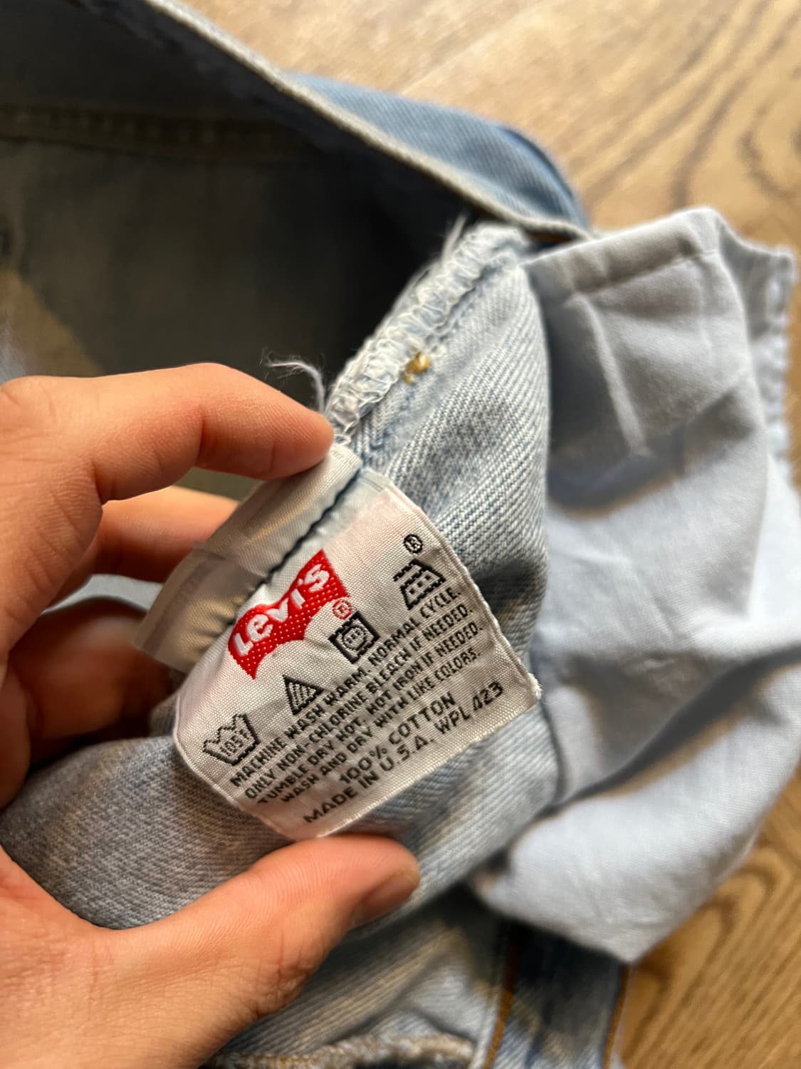 [38]90's 리바이스 501 Made in USA 데님 팬츠 S12 상품이미지6