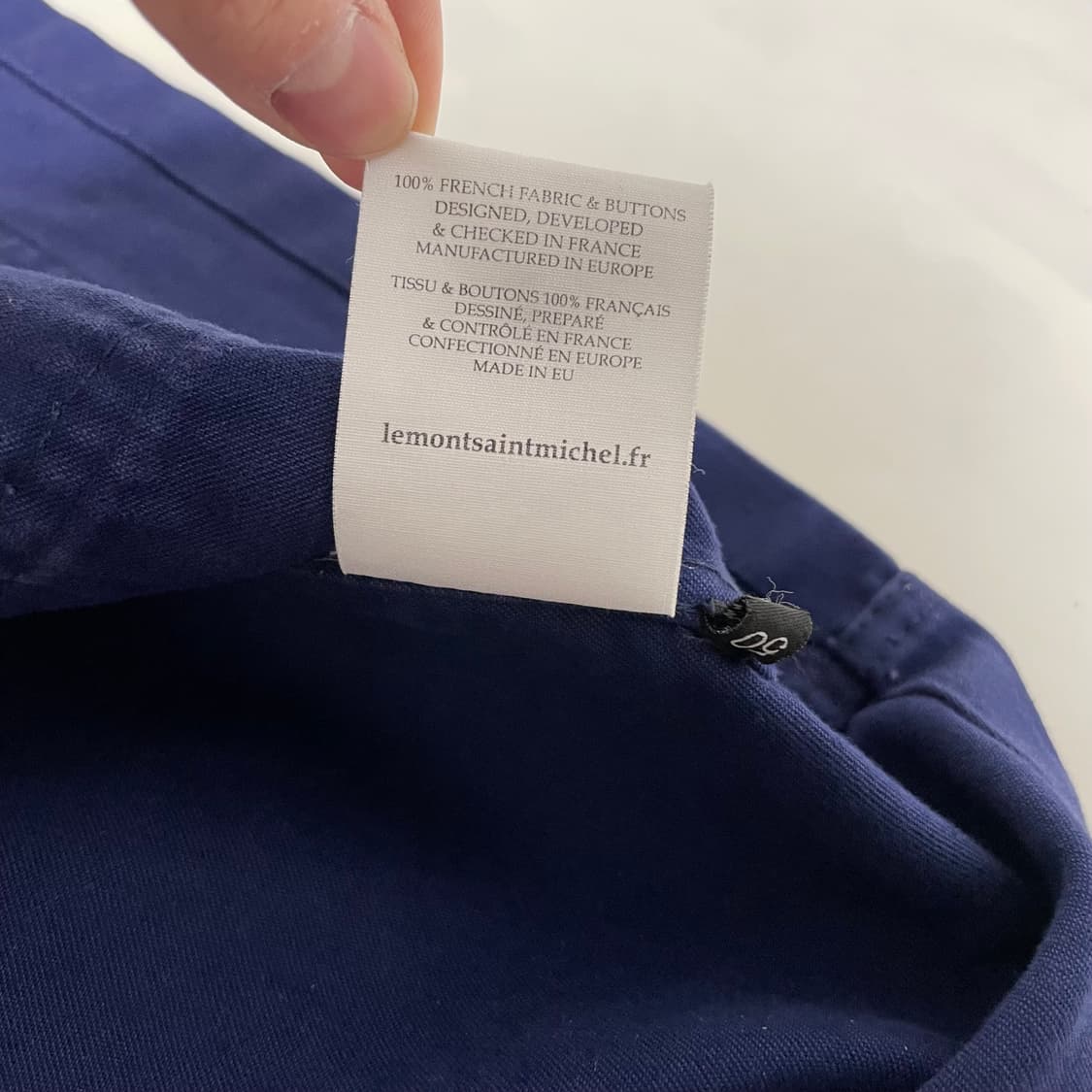 르몽생미셸 몰스킨 프렌치 워크자켓 프렌치 블루 50사이즈 상품이미지7