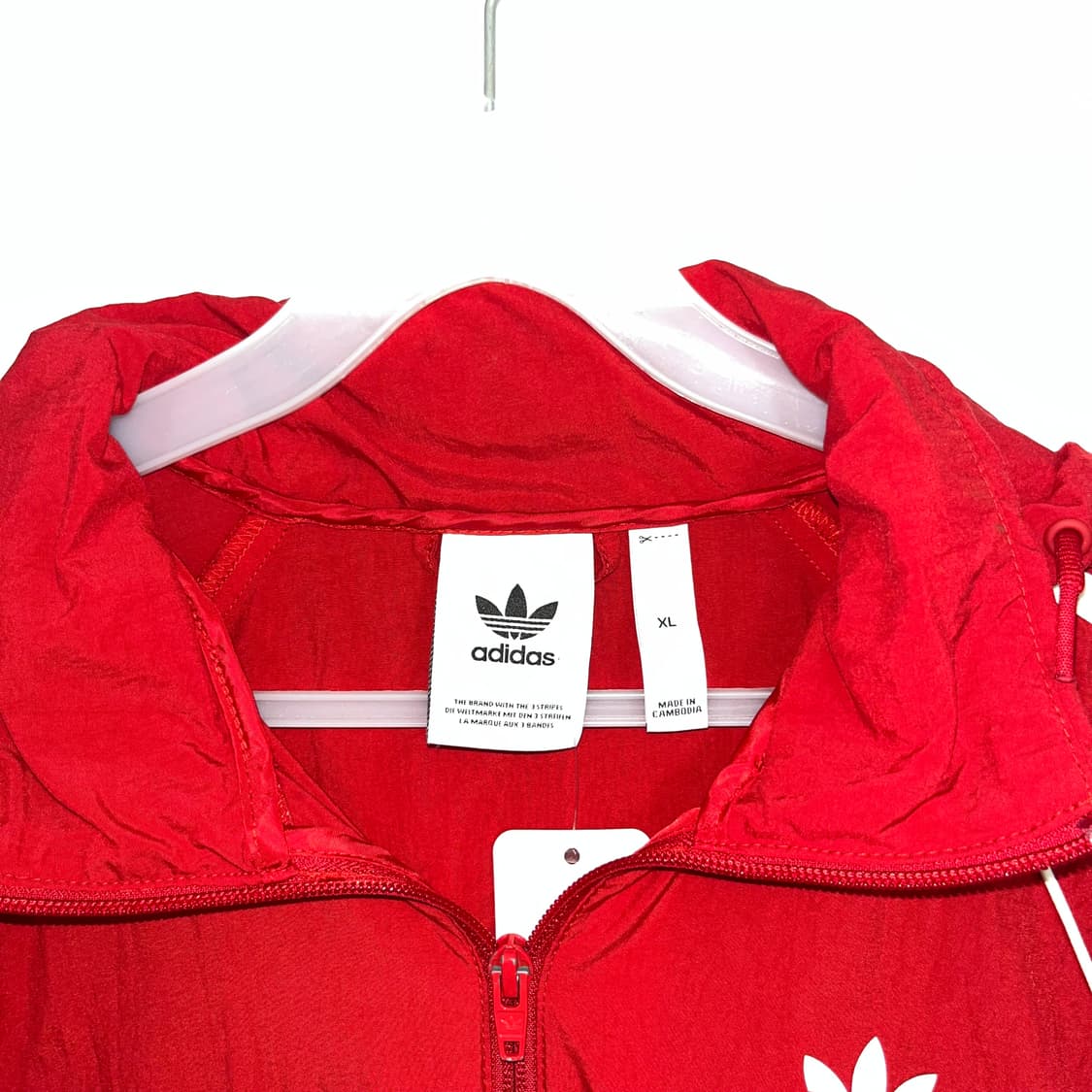 Adidas Originals red Trefoil windbreaker 상품이미지6