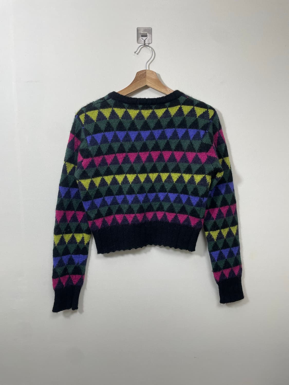 에스프리Esprit 패턴 크롭 니트 L - K43 상품이미지2