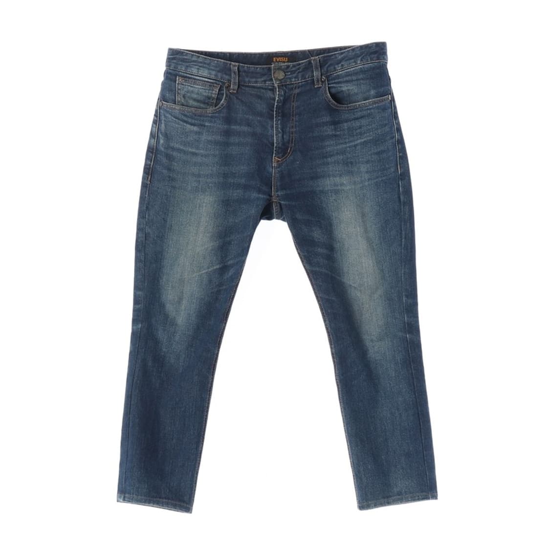 EVISU 레트로 워크 백로고 자수 다크 인디고 데님 32 상품이미지1