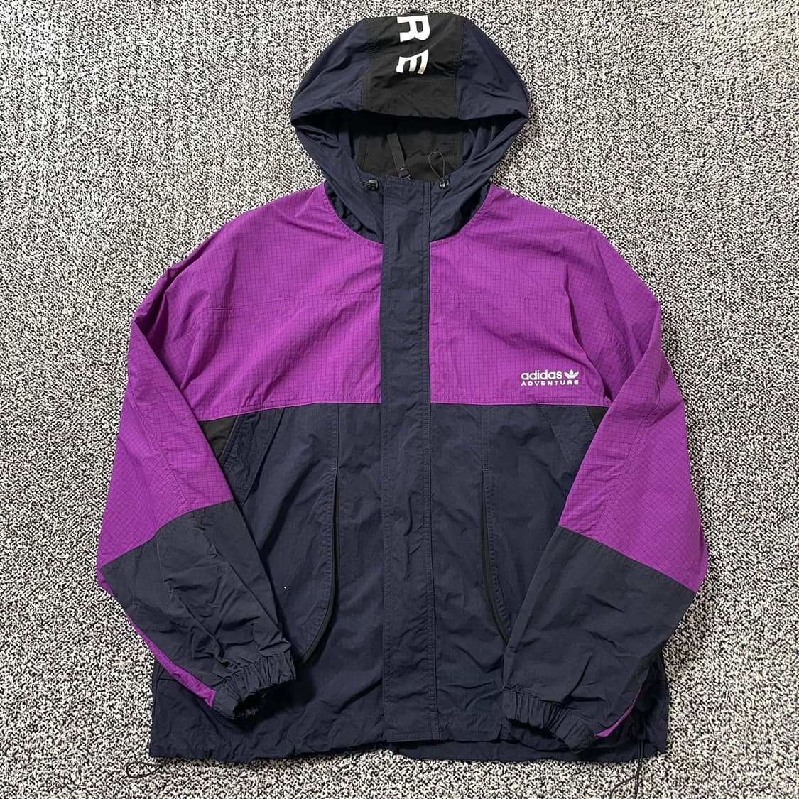 빈티지9. 아디다스 퍼플 바람막이 바막 바스락 상품이미지1
