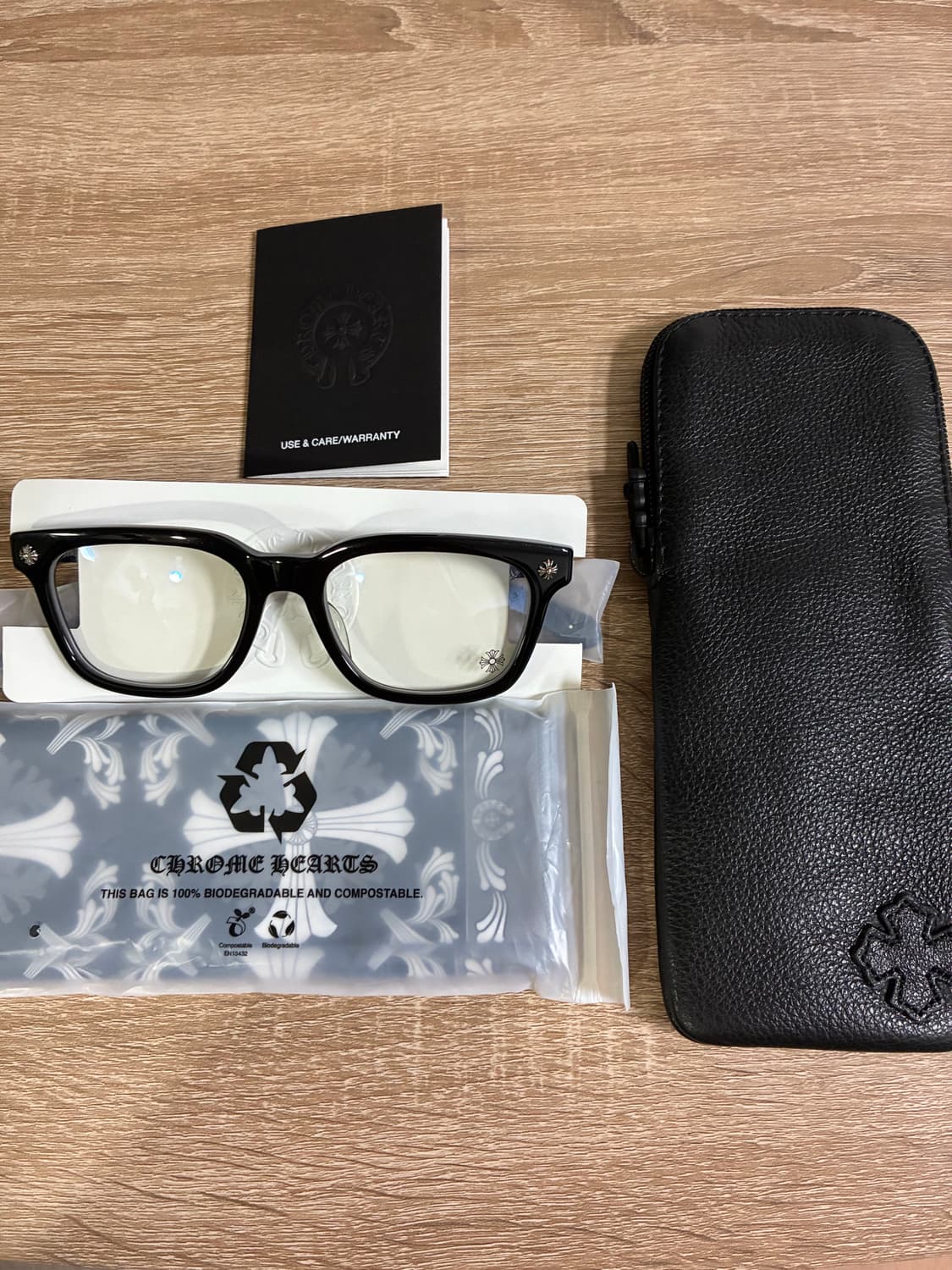 크롬하츠 안경 콕스어커 블랙/실버 새상품 상품이미지1