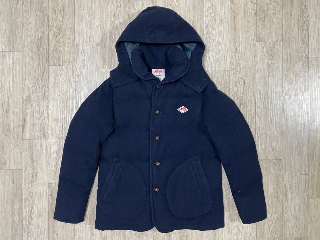 95~100) 단톤X빔즈 후드 숄카라 울 다운패딩(RRL&LVC&폴로) 상품이미지1