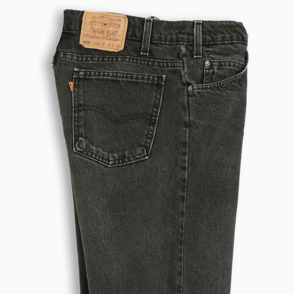 리바이스 505 오렌지탭 흑청 블랙진 90sUSA OR50536183 상품이미지5