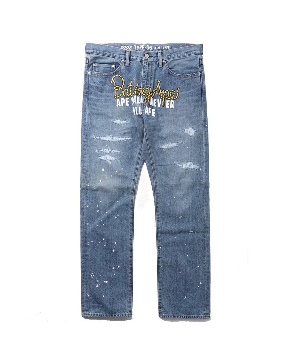 A BATHING APE Type-05 Drip Denim Pants 상품이미지1