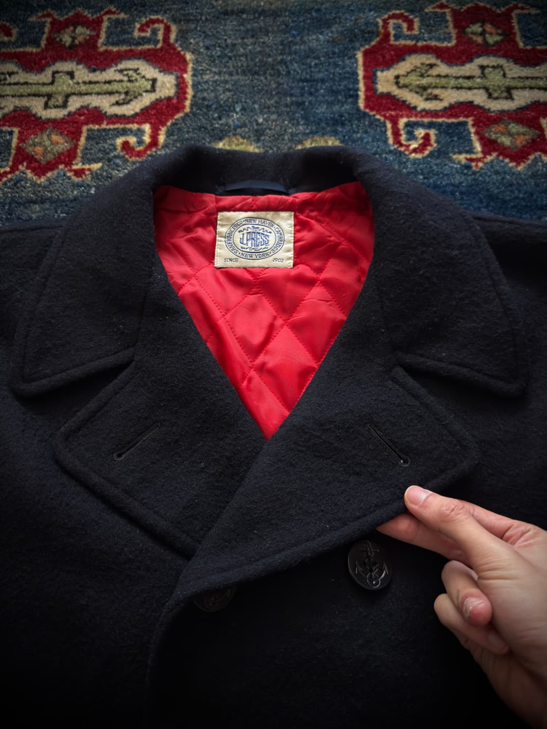 90s J press double Navy Peacoat 상품이미지5