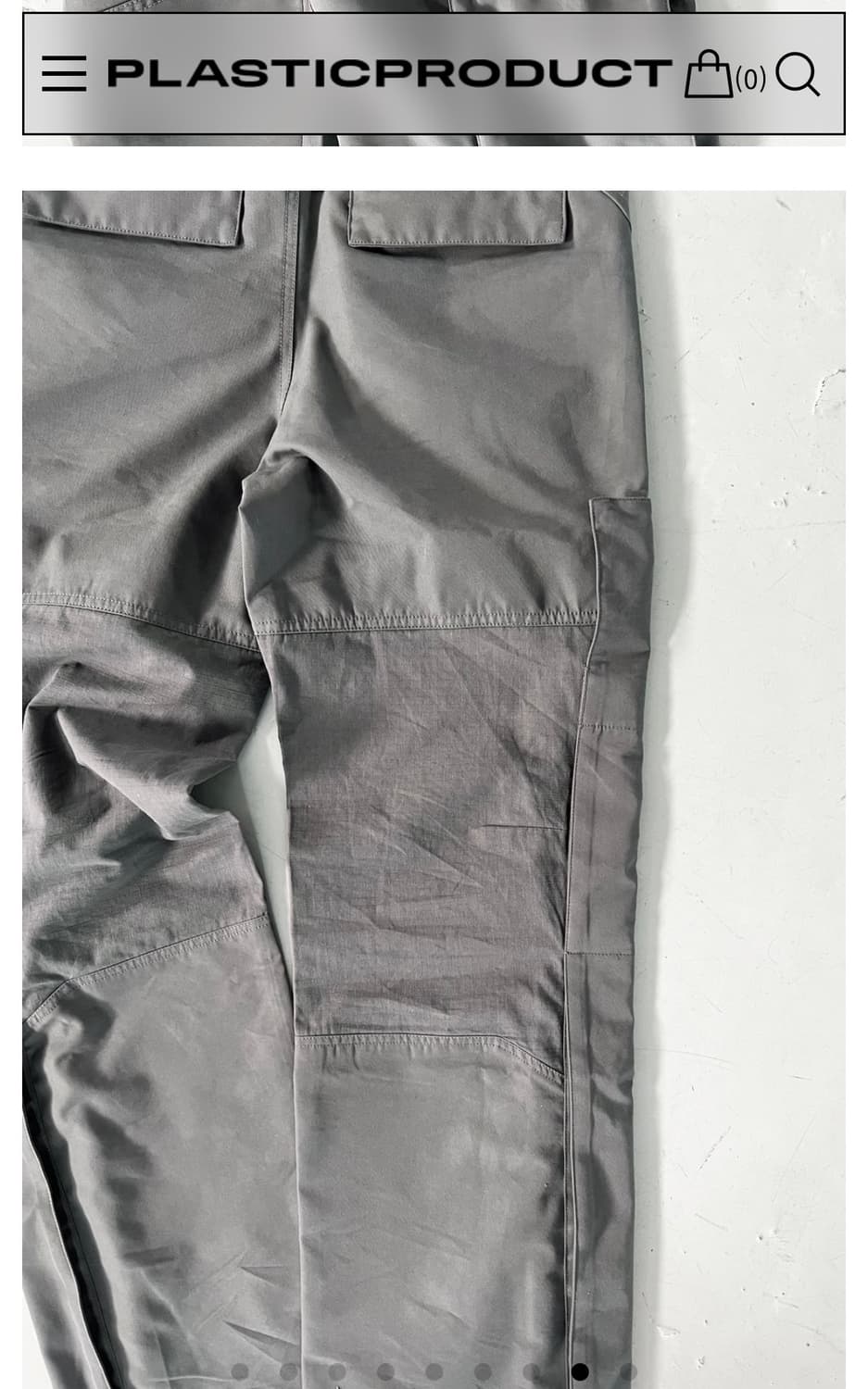 M플라스틱프로덕트 MULTI PANEL CARGO PANTS (GREY) 상품이미지8