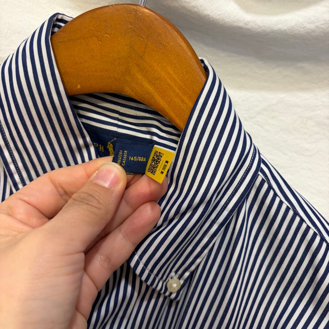폴로 랄프로렌 스트라이프 셔츠 남방 큐알인증 상품이미지4