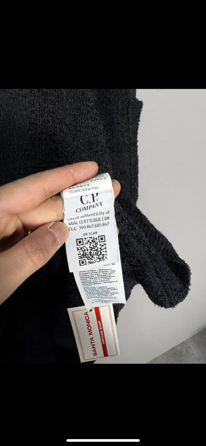 CP 컴퍼니 렌즈 딥 차콜 모 터틀넥 니트 H2325 상품이미지7