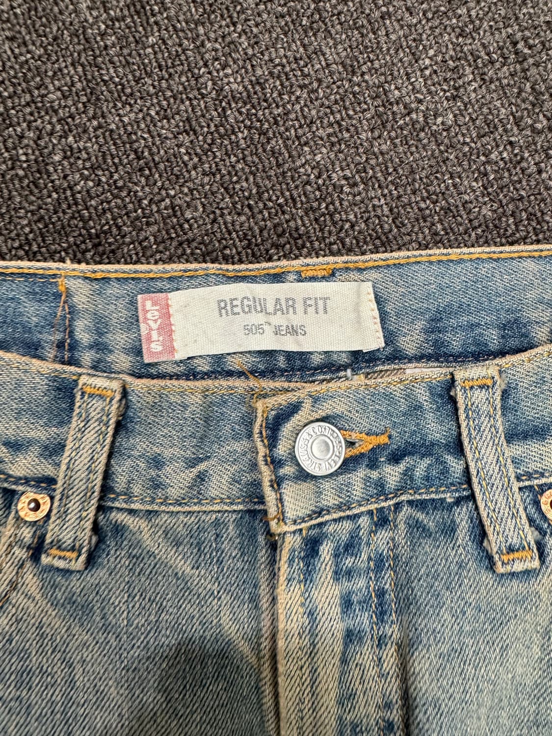 33)리바이스 빈티지 505 오렌지탭 레오파드 데님팬츠 상품이미지3