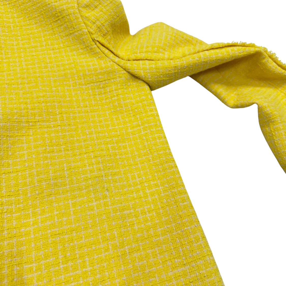 럭키슈에뜨 옐로우 트위드 자켓 36 상품이미지7