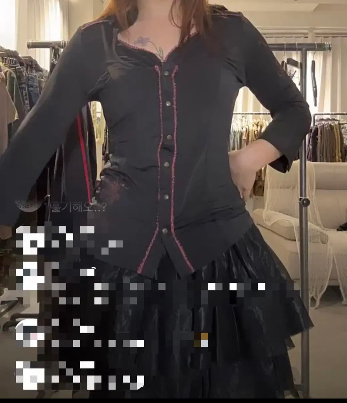 Ozzcroce 오즈온 레이스 셔츠 상품이미지5