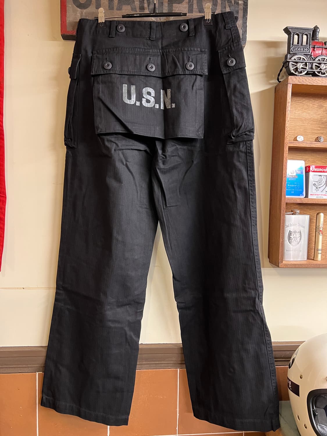 USN P44 Monkey Pants Reproduction Black 상품이미지8