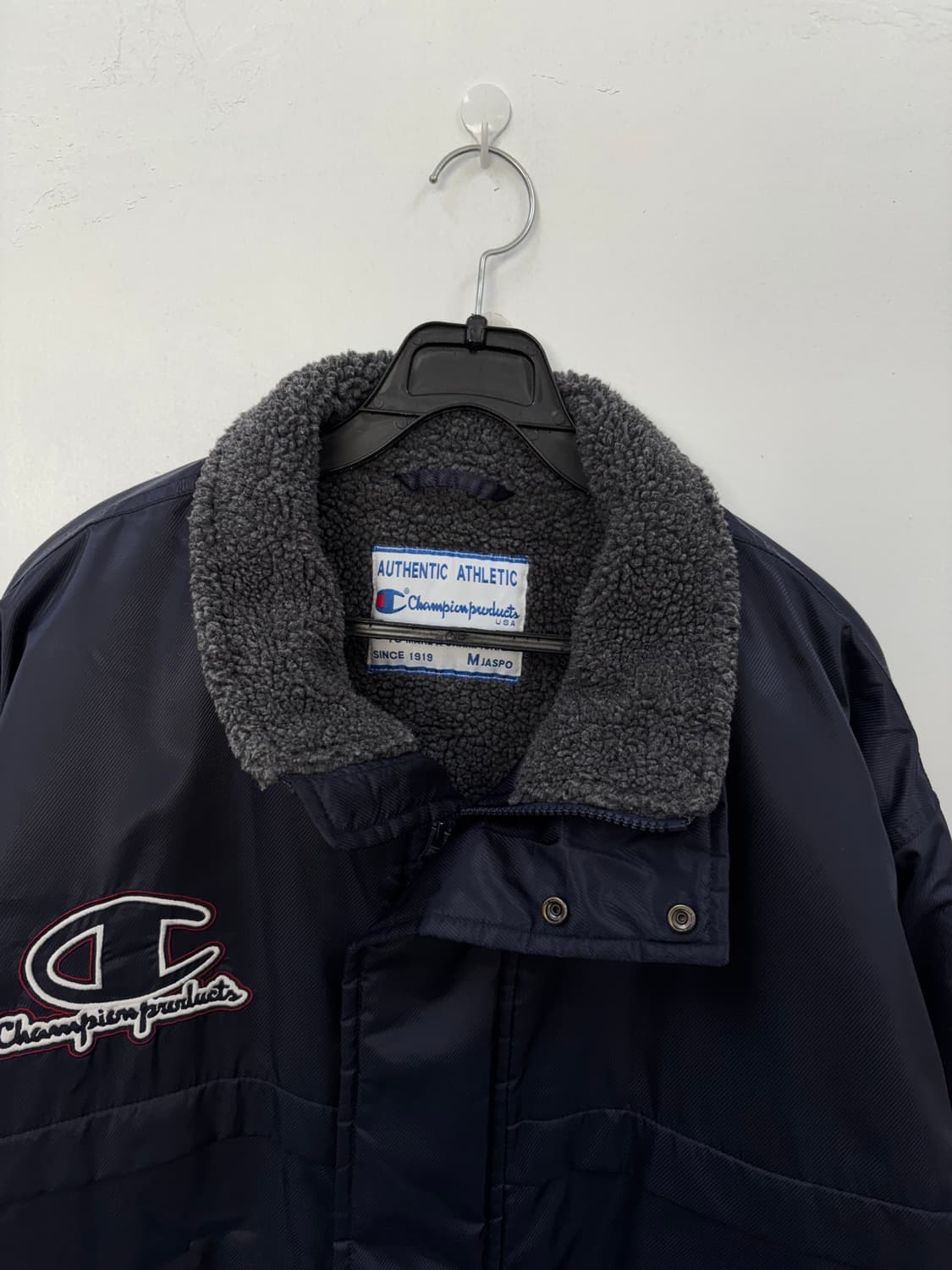 챔피온usa 백로고 양털 롱 점퍼 상품이미지3