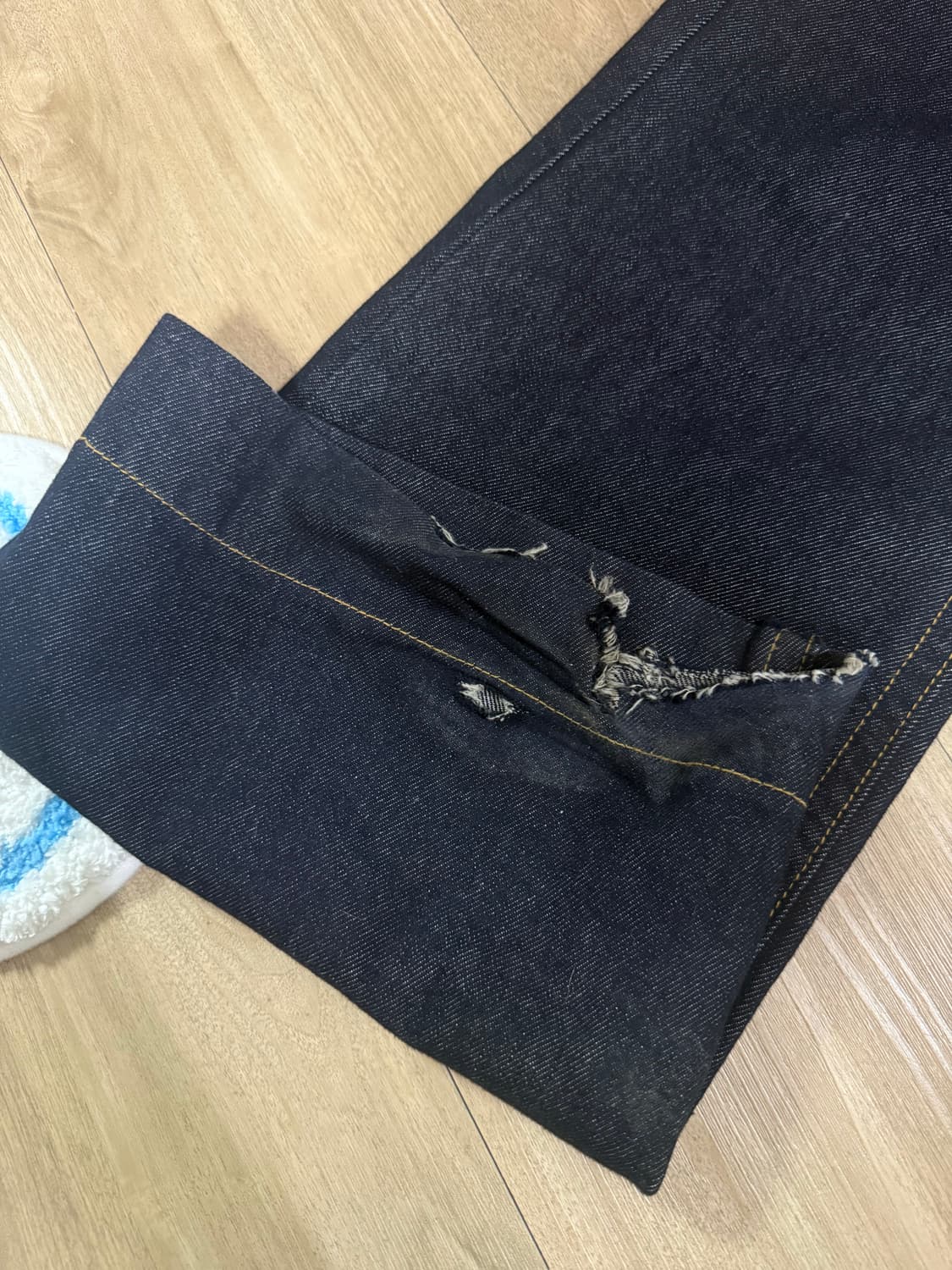 스컬프터 유니언잭 데님 인디고 상품이미지4