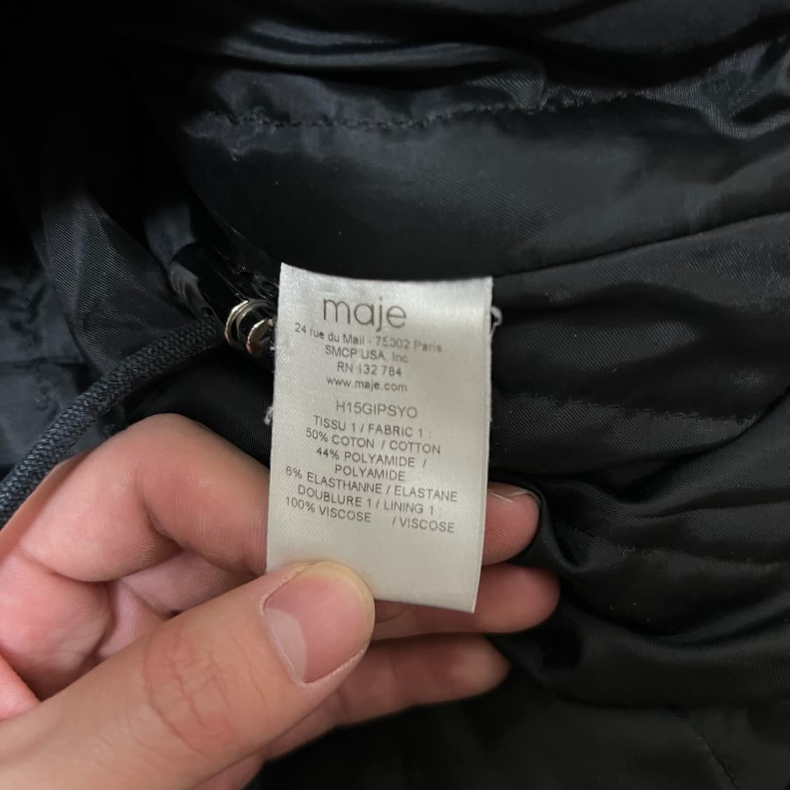 마쥬 여성 클래식 버튼 후드 패딩 1사이즈  상품이미지5