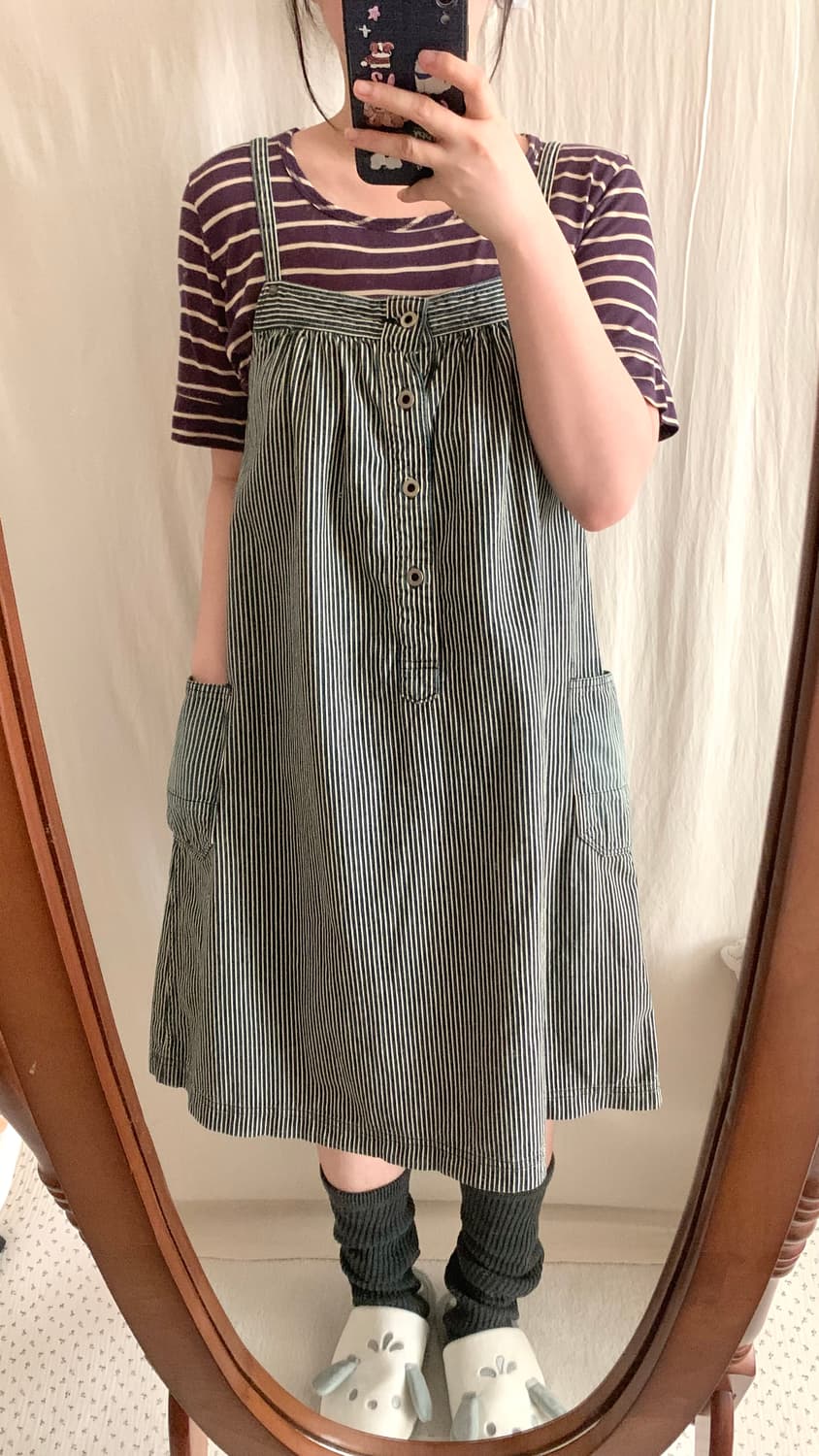 히코리 멜빵 스커트 상품이미지6