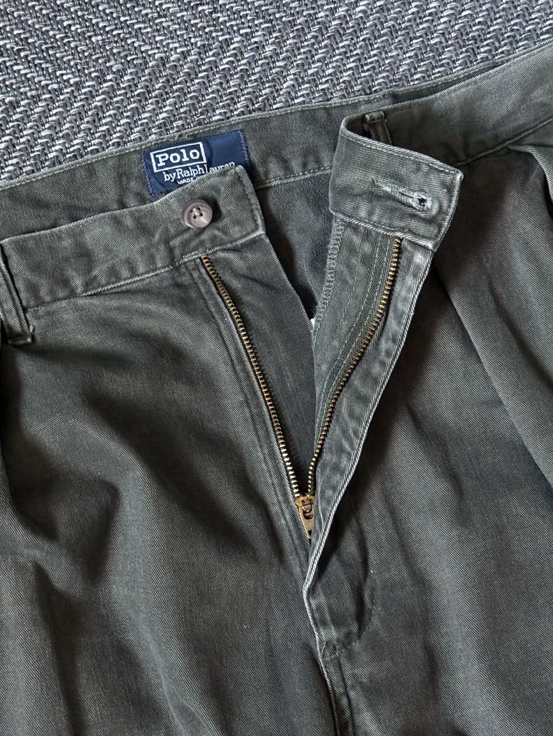 (34) 90s USA 폴로 랄프로렌 더블 플리츠 치노팬츠 상품이미지3