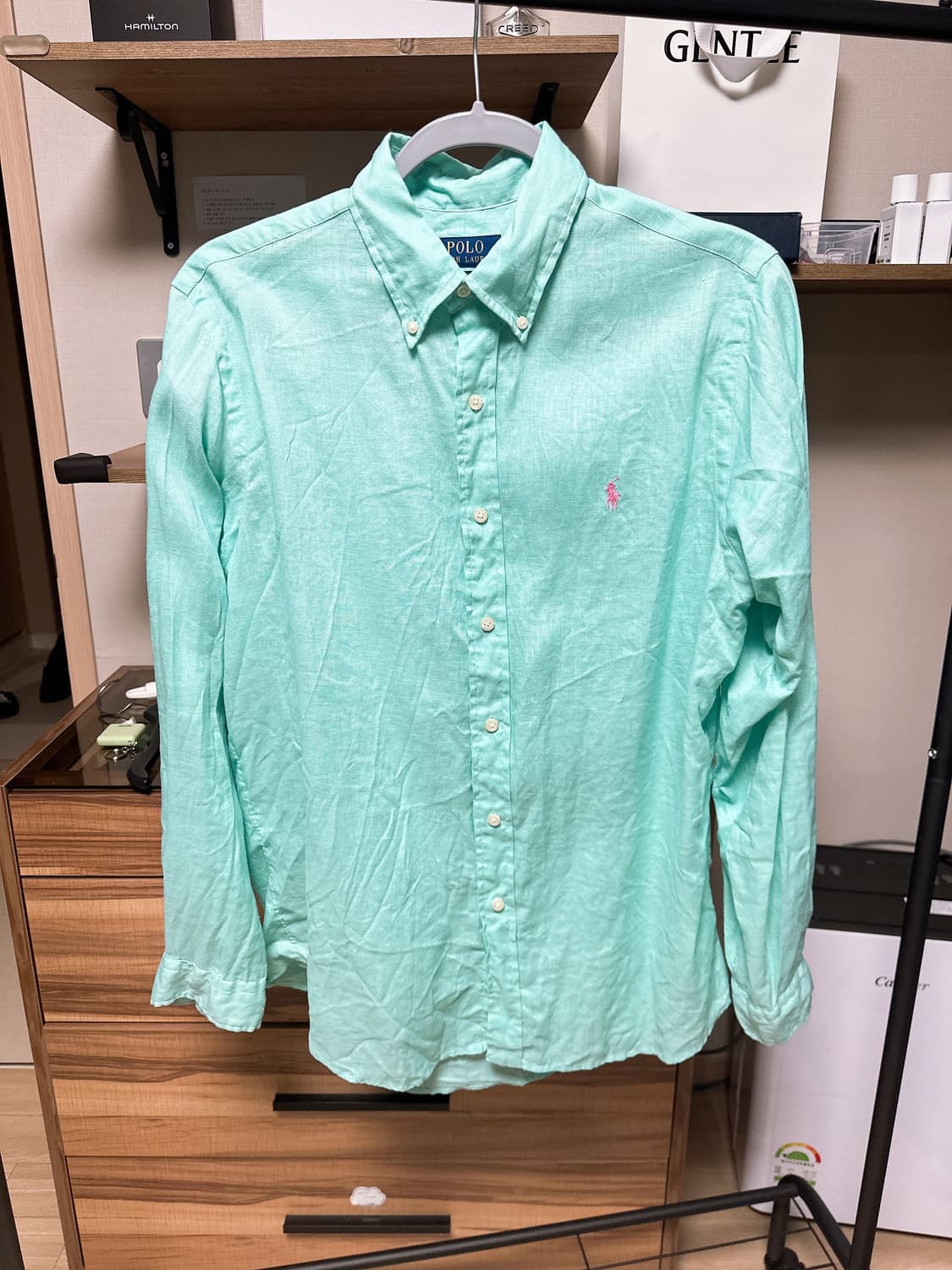 폴로 POLO  남성 린넨 셔츠 클래식핏 M(100-105) 정품    상품이미지8