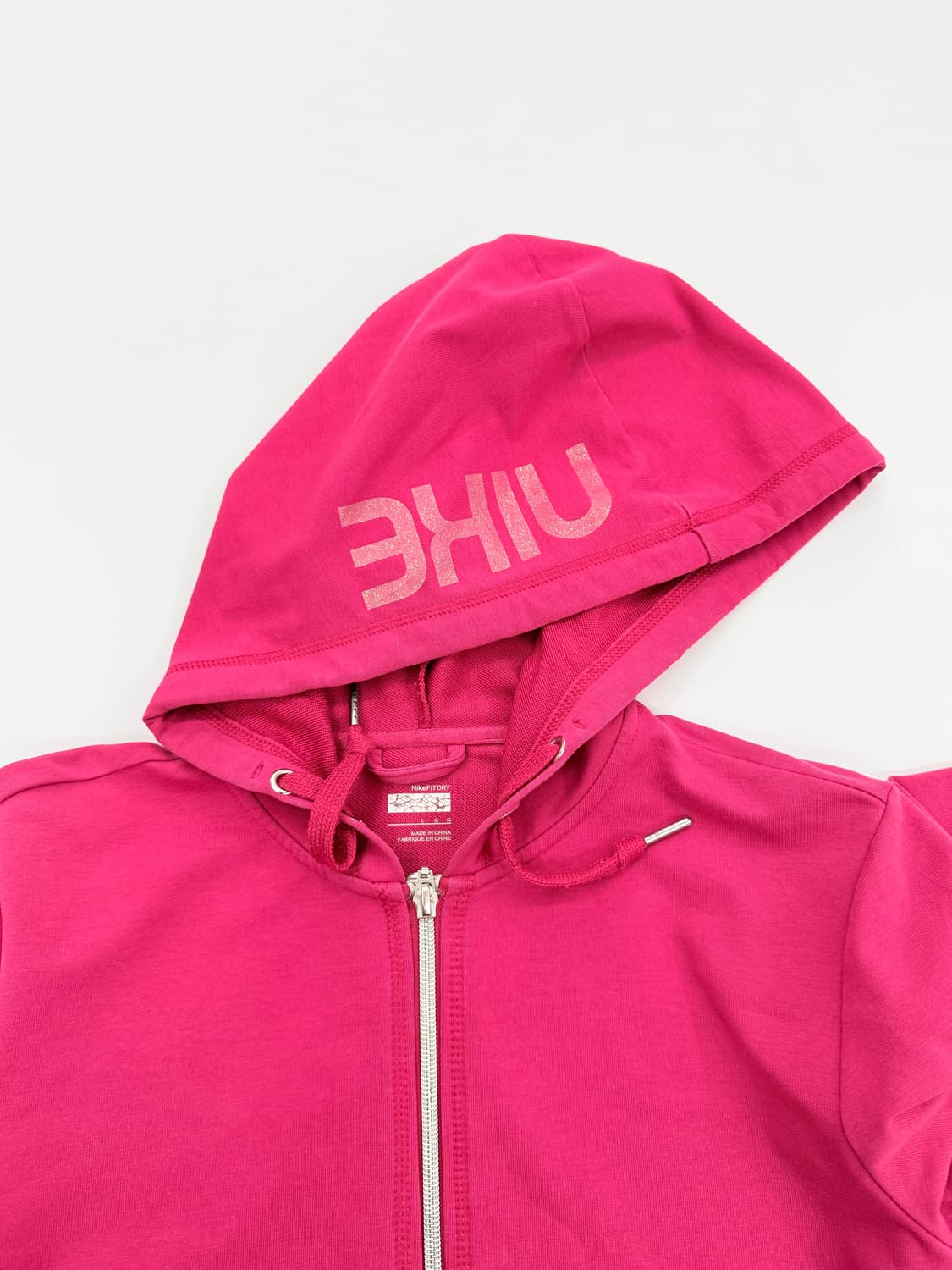 빈티지 나이키 핫핑크 로고 후드 집업 상품이미지5
