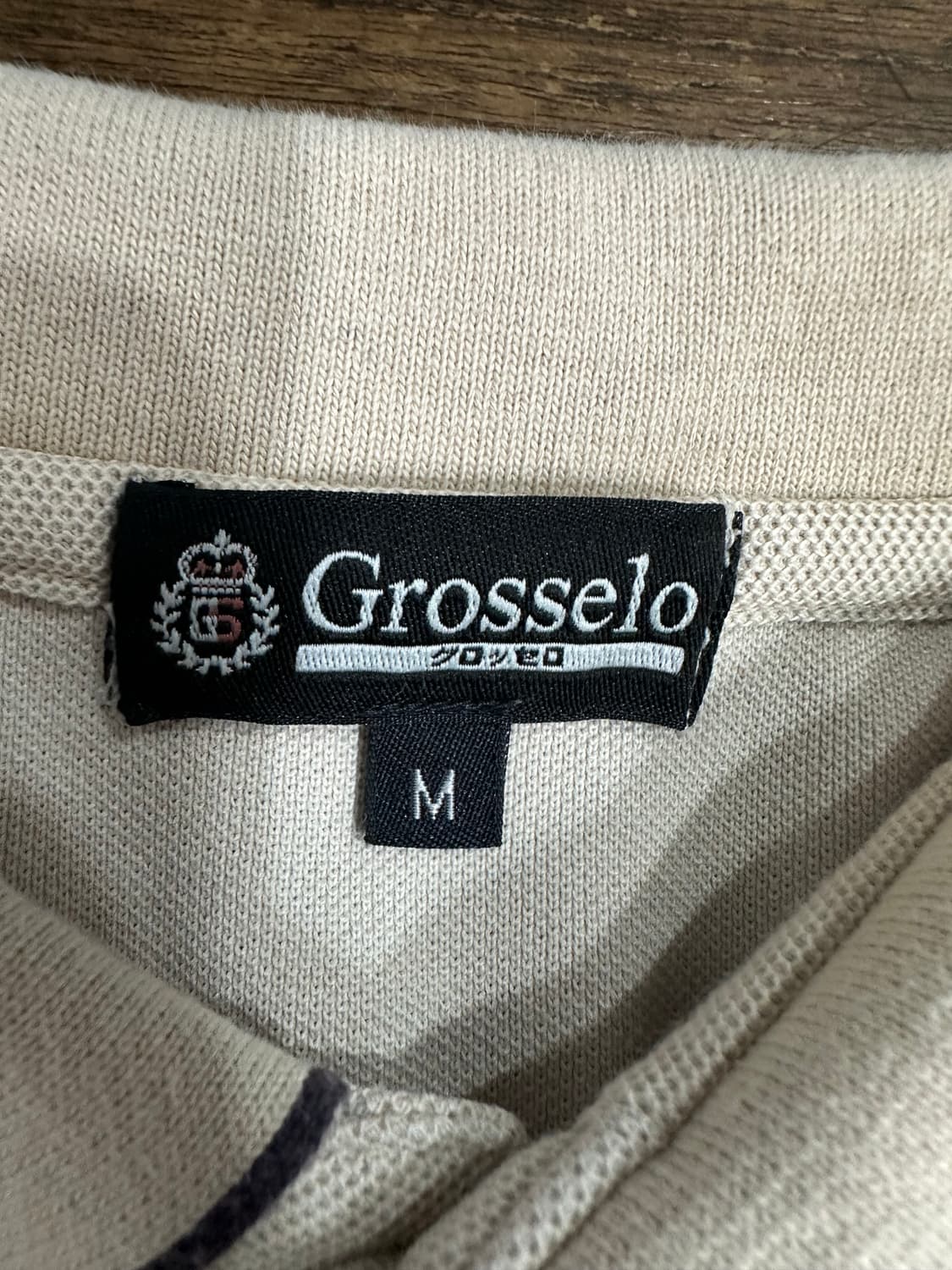 Grosselo 시티보이 배색카라 카라티 M 상품이미지5
