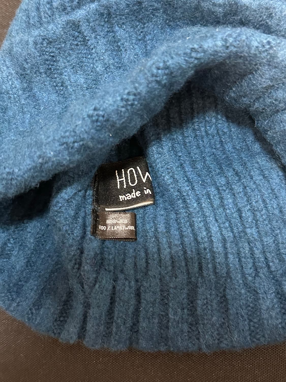 하울린 니트 비니 블루 상품이미지2