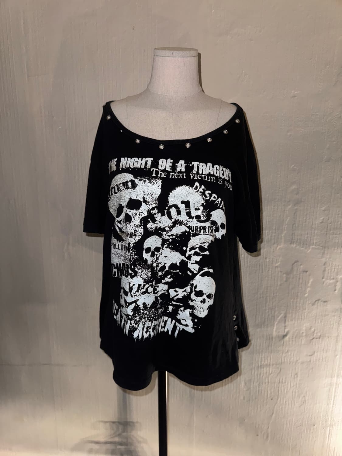 ”Punk Death Accident“ Black T-shirt  Pri 상품이미지1