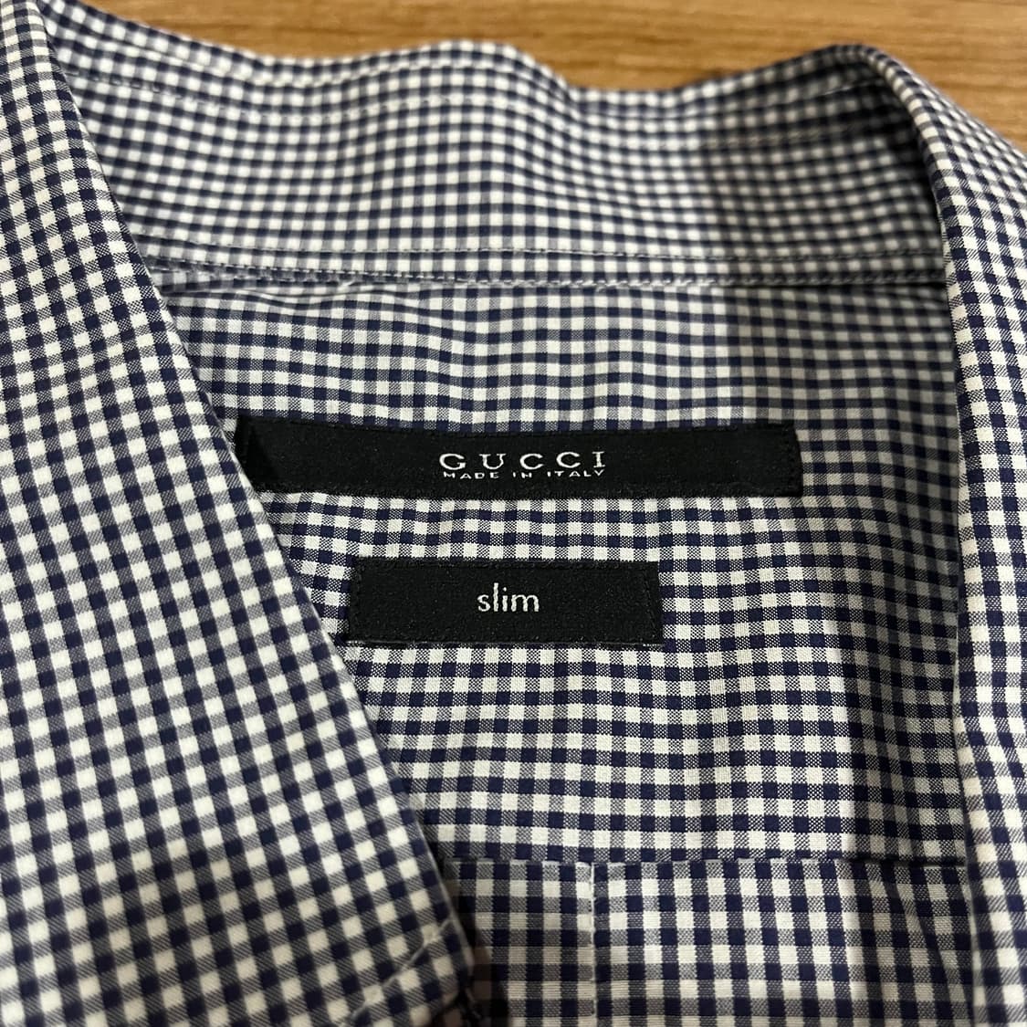 [105] (새상품) 구찌 깅엄 셔츠 상품이미지3